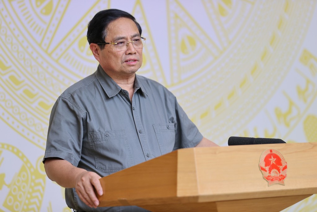 Thủ tướng Phạm Minh Chính nhấn mạnh 3 mục tiêu quan trọng thời gian tới - Ảnh: VGP/Nhật Bắc Thủ tướng Phạm Minh Chính nhấn mạnh 3 mục tiêu quan trọng thời gian tới - Ảnh: VGP/Nhật Bắc