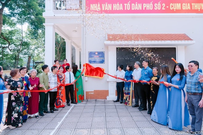 Ra mắt mô hình Khu dân cư Khánh thành các mô hình chào mừng Đại hội MTTQ phường Bồ Đề