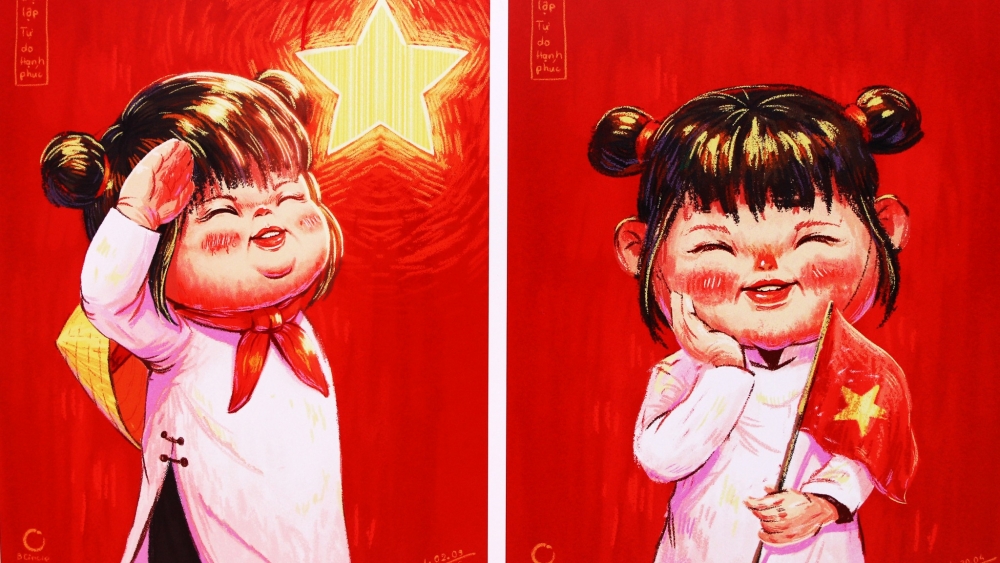 Ngắm những bức tranh đầy tinh thần tự hào dân tộc Ngắm những bức tranh đầy tinh thần tự hào dân tộc