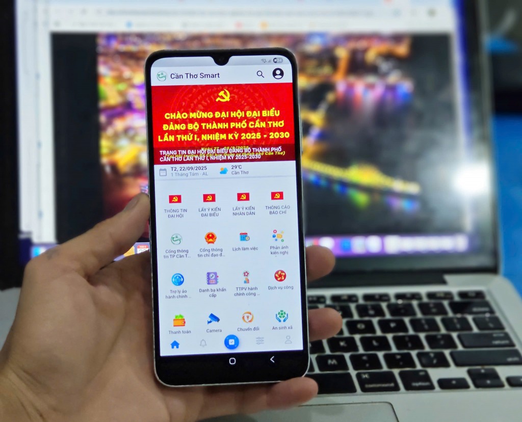 Chuyên mục “Đại hội Đảng bộ TP Cần Thơ lần thứ I” trên App Cần Thơ Smart hỗ trợ cung cấp thông tin, tiếp nhận ý kiến góp ý và tạo điều kiện để phóng viên tiếp cận tài liệu chính thống.