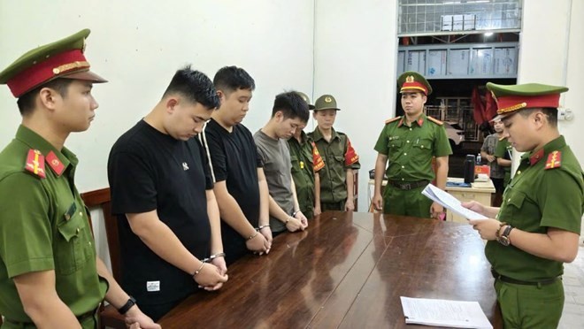 Công an TP Đà Nẵng vừa phối hợp với Phòng An ninh mạng triệt phá thành công một đường dây lừa đảo chiếm đoạt tài sản qua mạng (Ảnh: CA)
