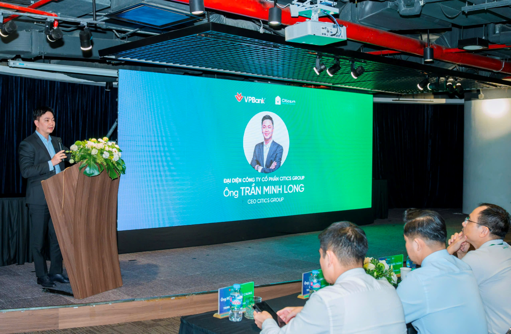Ông Trần Minh Long, CEO Citics Group phát biểu tại sự kiện Ông Trần Minh Long, CEO Citics Group phát biểu tại sự kiện