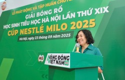 Khởi động Giải Bóng rổ Học sinh Tiểu học Hà Nội Cúp Nestlé MILO 2025