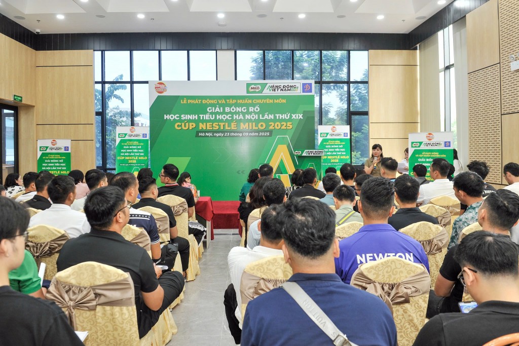 Khởi động Giải Bóng rổ Học sinh Tiểu học Hà Nội Cúp Nestlé MILO 2025