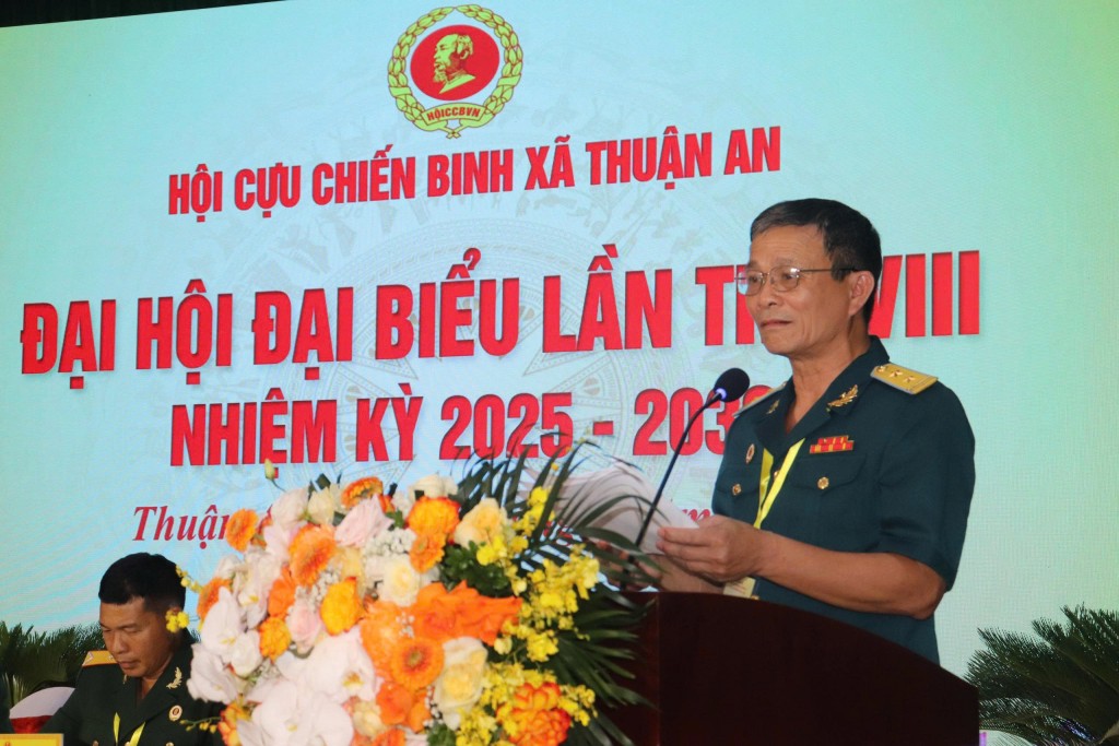 Đại hội đại biểu Hội Cựu chiến binh xã Thuận An thành công tốt đẹp Đại hội đại biểu Hội Cựu chiến binh xã Thuận An thành công tốt đẹp