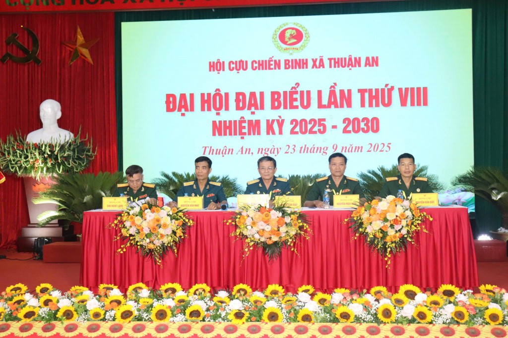 Đại hội đại biểu Hội Cựu chiến binh xã Thuận An thành công tốt đẹp Đại hội đại biểu Hội Cựu chiến binh xã Thuận An thành công tốt đẹp