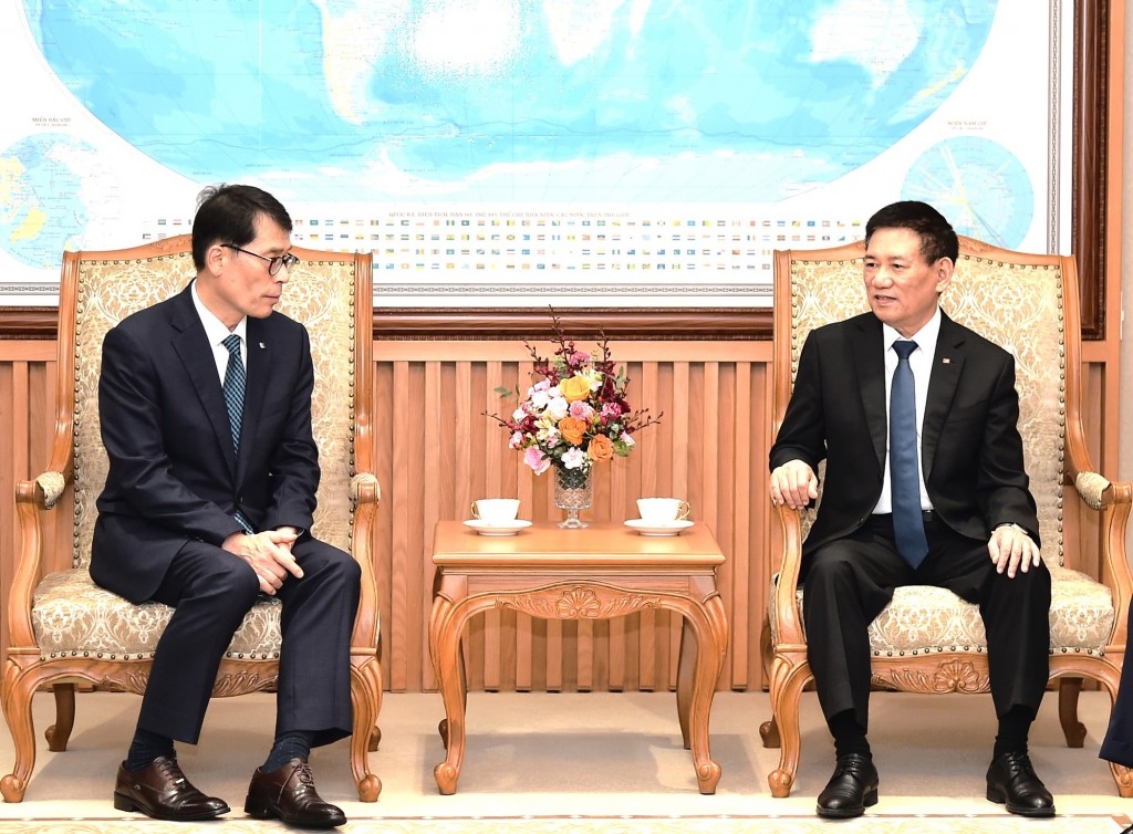 Phó Thủ tướng Hồ Đức Phớc mong muốn IBK sẽ tiếp tục gặt hái những thành công và đóng góp nhiều hơn nữa cho nền kinh tế Việt Nam - Ảnh: VGP/Trần Mạnh