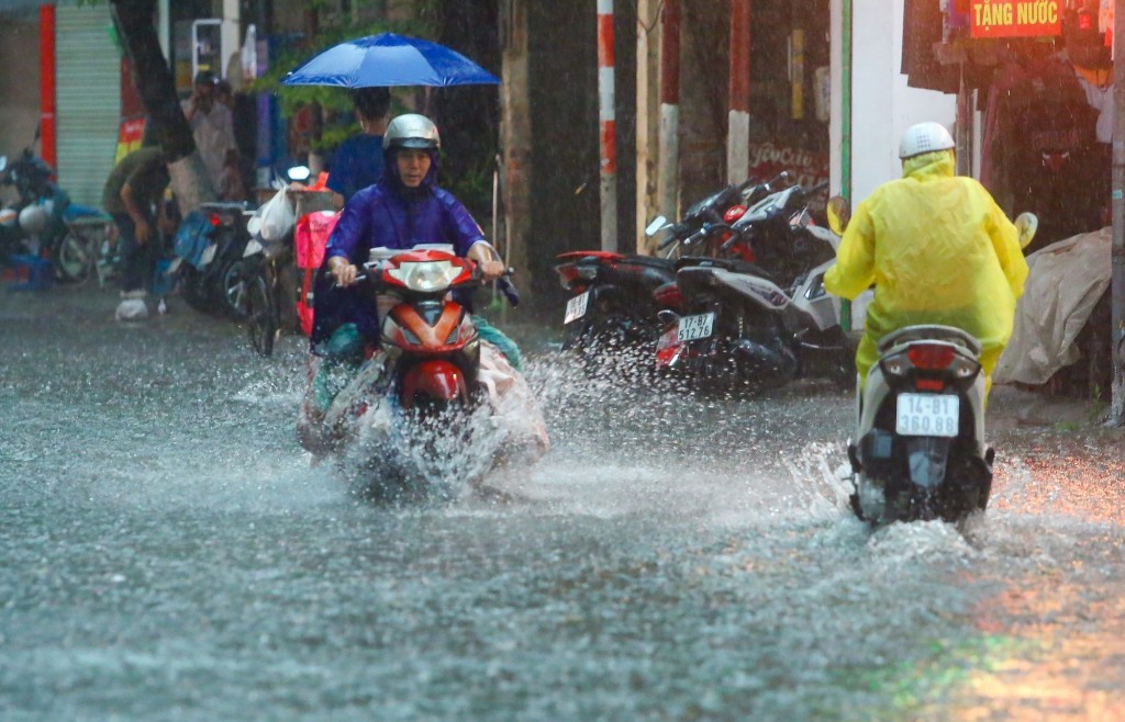 Từ đêm 24 đến 26/9, nhiều khu vực có mưa lớn