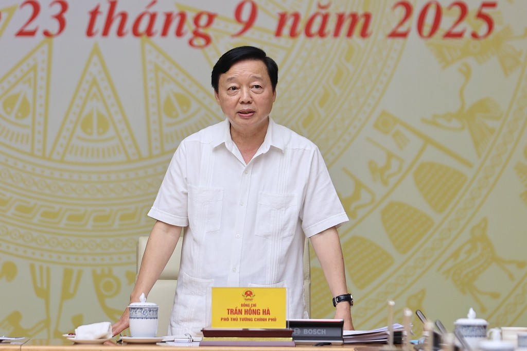 Phó Thủ tướng Chính phủ Trần Hồng Hà phát biểu - Ảnh: VGP/Nhật Bắc