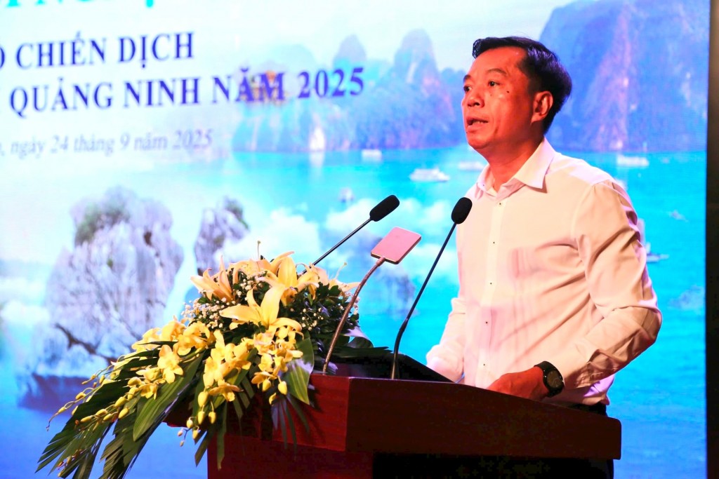 Phó Giám đốc Sở Văn hóa, Thể thao và Du lịch Nguyễn Lâm Nguyên công bố gói kích cầu.