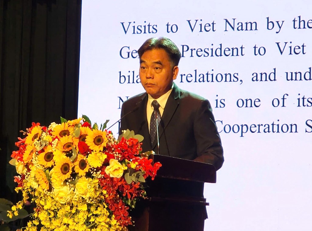 Phó Chủ tịch UBND TP Hồ Chí Minh Nguyễn Lộc Hà phát biểu tại buổi lễ kỷ niệm Phó Chủ tịch UBND TP Hồ Chí Minh Nguyễn Lộc Hà phát biểu tại buổi lễ kỷ niệm