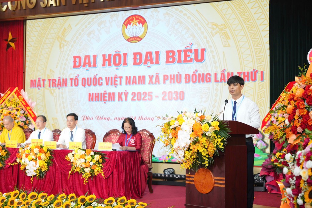 Đồng chí Nguyễn Đức Thể giữ chức Chủ tịch MTTQ xã Phù Đổng