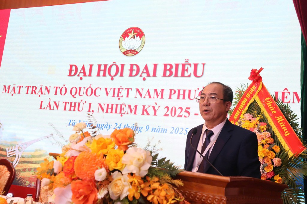 Ông Phạm Hải Hoạt tái cử giữ chức Chủ tịch Ủy ban MTTQ Việt Nam phường Từ Liêm khóa I