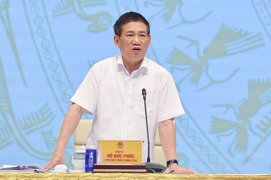 Phó Thủ tướng Hồ Đức Phớc phát biểu tại phiên họp - Ảnh: VGP/Nhật Bắc Phó Thủ tướng Hồ Đức Phớc phát biểu tại phiên họp - Ảnh: VGP/Nhật Bắc