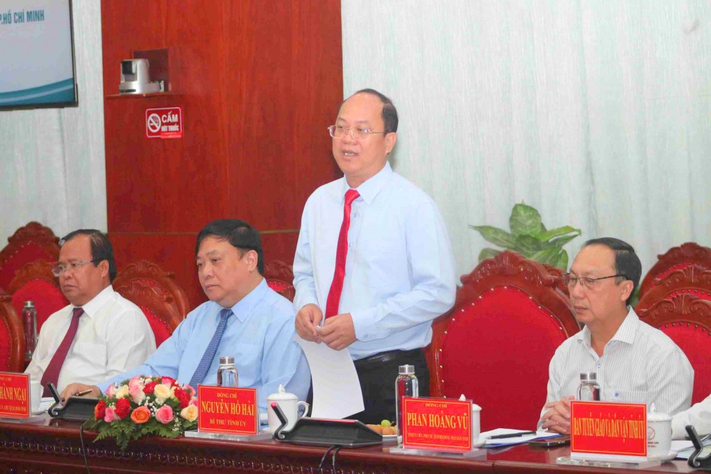Bí thư Tỉnh ủy Nguyễn Hồ Hải nhấn mạnh yêu cầu hai bên triển khai hiệu quả thỏa thuận hợp tác.