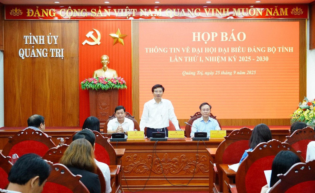 Quảng Trị họp báo thông tin Đại hội Đảng bộ tỉnh lần thứ I
