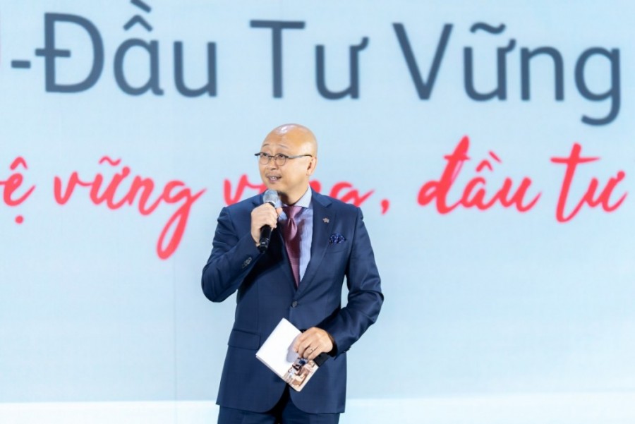 Ông Kevin Kwon, Tổng Giám đốc Prudential Việt Nam chia sẻ tại ra mắt sản phẩm bảo hiểm liên kết đơn vị Pru - Đầu tư vững tiến.