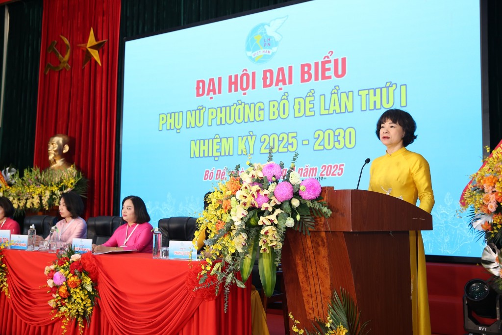 Đồng chí Nguyễn Thu Ngần giữ chức Chủ tịch Hội LHPN phường Bồ Đề