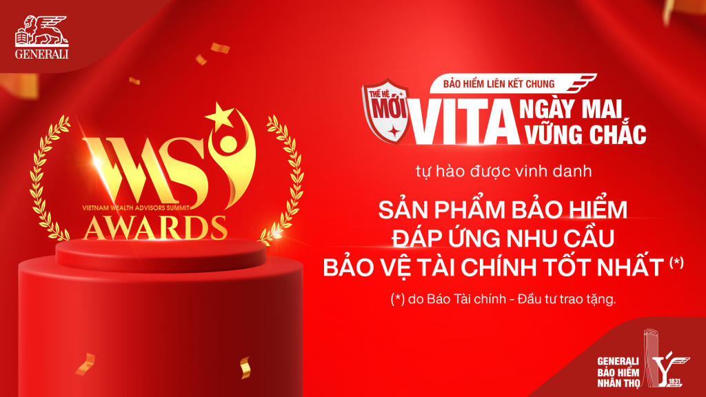 Generali Việt Nam được vinh danh ở hạng mục “Sản phẩm bảo hiểm đáp ứng nhu cầu bảo vệ tài chính tốt nhất” Generali Việt Nam được vinh danh ở hạng mục “Sản phẩm bảo hiểm đáp ứng nhu cầu bảo vệ tài chính tốt nhất”