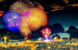 Quảng Ninh: Bắn pháo hoa tầm cao mừng thành công Đại hội Đảng bộ tỉnh