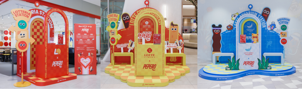 Các “trạm trải nghiệm” xinh xắn đặt tại Lotteria, Lotte Cinema và Lotte World Aquarium Hà Nội