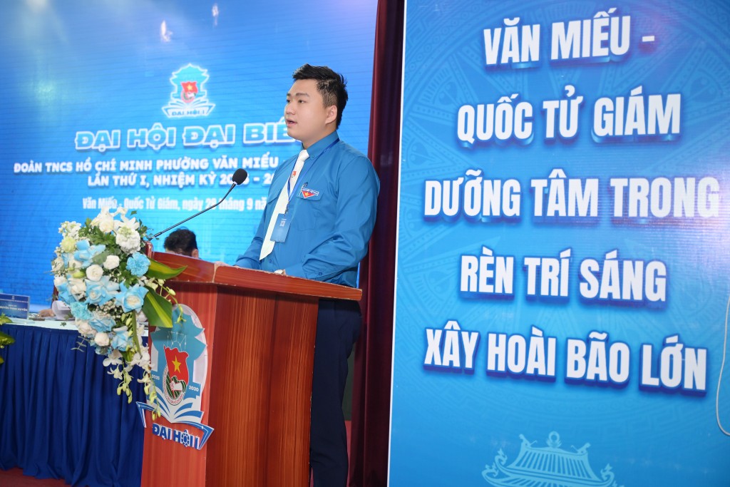 Đồng chí Trần Hoàng Anh được tín nhiệm giữ chức vụ Bí thư Đoàn phường