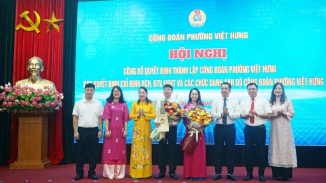 Thành lập Công đoàn phường với 124 Công đoàn cơ sở