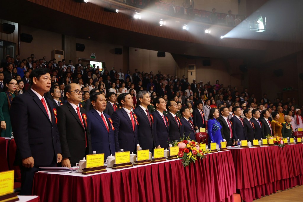 Các đại biểu tham dự Đại hội Thi đua yêu nước tỉnh Lâm Đồng lần thứ I 2025-2030 (Ảnh CTV)
