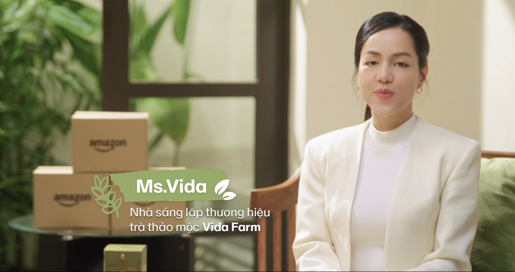 Chị Vida – nữ sáng lập thương hiệu trà thảo mộc Vida Farm, người mang trong mình khát vọng đưa nông sản Việt vươn ra thế giới.