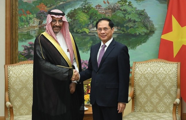 Phó Thủ tướng Bùi Thanh Sơn tiếp Bộ trưởng Công nghiệp và Khoáng sản Saudi Arabia