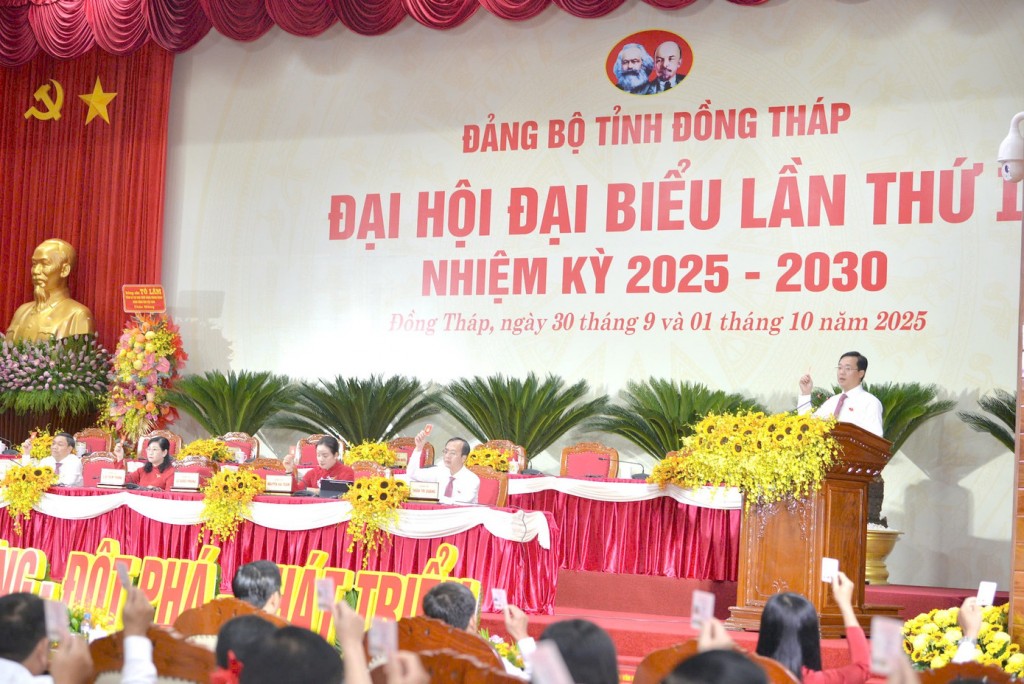 Đại hội đại biểu Đảng bộ tỉnh Đồng Tháp lần thứ I, nhiệm kỳ 2025 – 2030 chính thức khai mạc, mang tính bước ngoặt sau khi 2 tỉnh Tiền Giang và Đồng Tháp hợp nhất Đại hội đại biểu Đảng bộ tỉnh Đồng Tháp lần thứ I, nhiệm kỳ 2025 – 2030 chính thức khai mạc, mang tính bước ngoặt sau khi 2 tỉnh Tiền Giang và Đồng Tháp hợp nhất