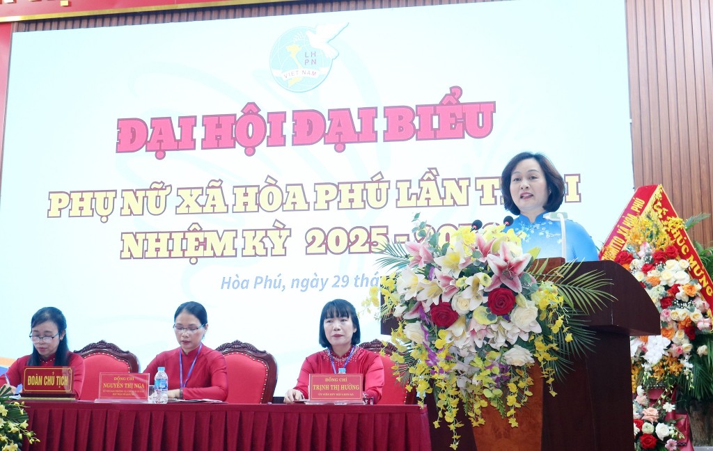đồng chí Phạm Thị Thanh Hương, Phó Chủ tịch Thường trực Hội LHPN TP Hà Nội