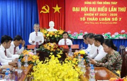 Đại hội Đảng bộ Đồng Tháp bàn giải pháp phát triển toàn diện