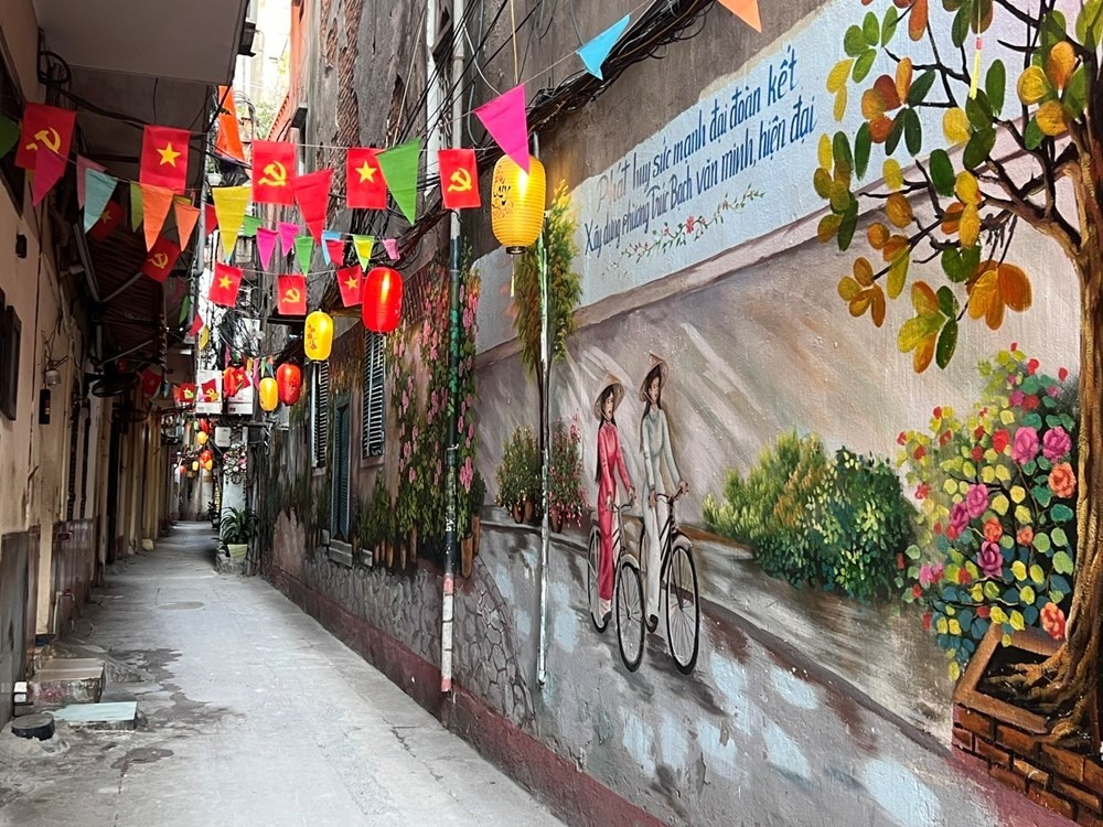 Những ngõ phô xanh, sạch, đẹp của Thủ đô 