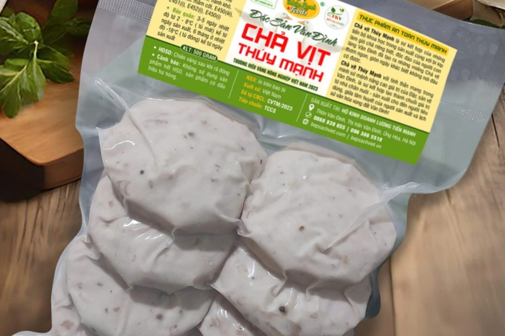 Sản phẩm chả vịt Thúy Mạnh