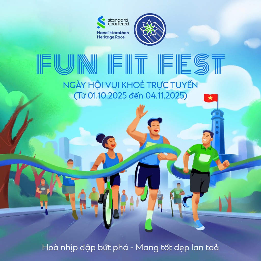 Cùng Standard Chartered hòa nhịp đập bứt phá, lan tỏa điều tốt đẹp khi tham gia “Ngày hội vui khỏe trực tuyến”