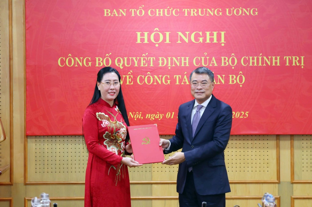 Bà Bùi Thị Quỳnh Vân giữ chức Phó Trưởng ban Tổ chức Trung ương
