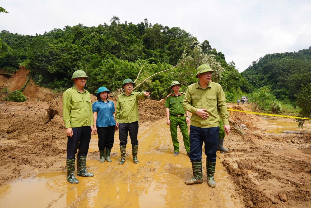 Lãnh đạo tỉnh Lào Cai khẩn trương khắc phục hậu quả mưa lũ