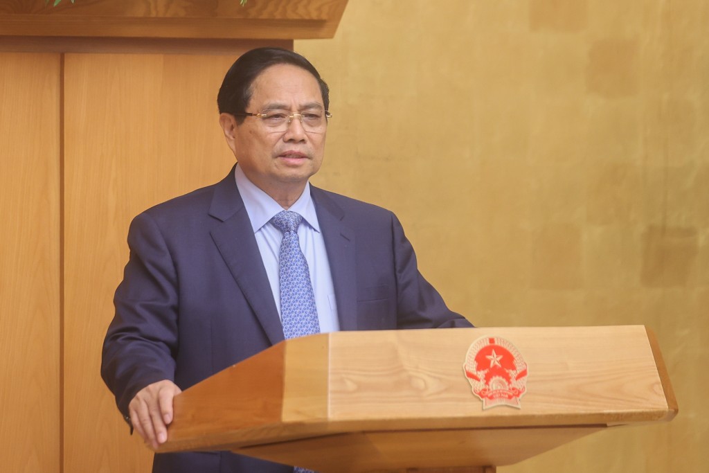 Thủ tướng đề nghị các đại biểu tập trung thảo luận những giải pháp tháo gỡ ngay những vướng mắc còn đang tồn tại - Ảnh: VGP/Nhật Bắc