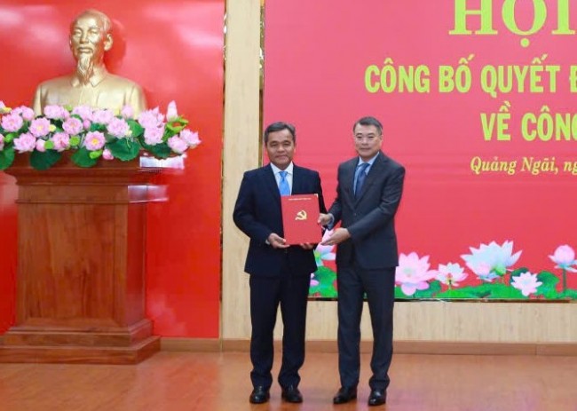 Ông Hồ Văn Niên được chỉ định giữ chức Bí thư Tỉnh ủy Quảng Ngãi