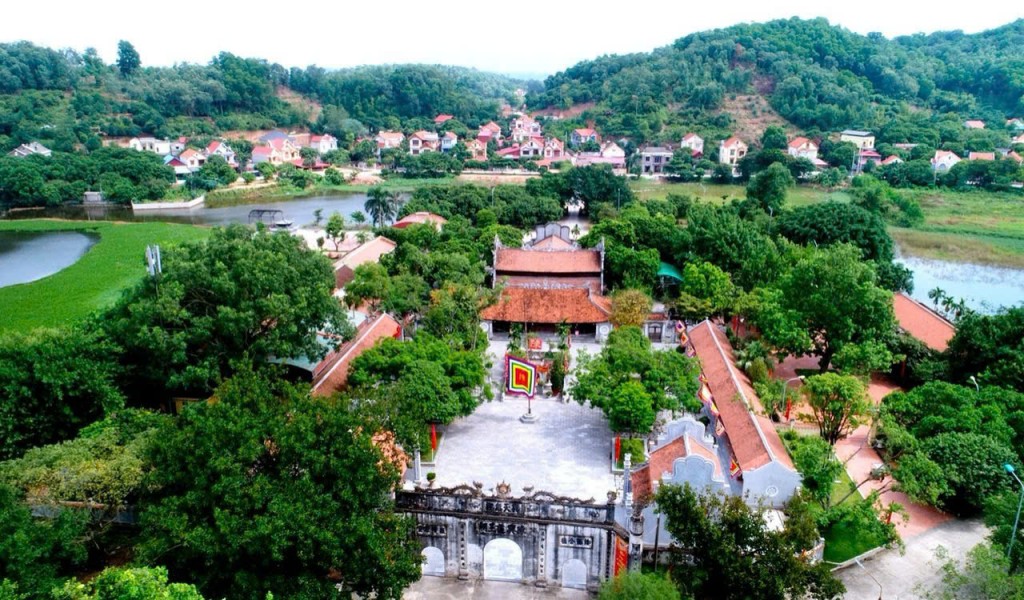 Toàn cảnh đền Kiếp Bạc di tích linh thiêng thờ Hưng Đạo Đại vương Trần Quốc Tuấn.