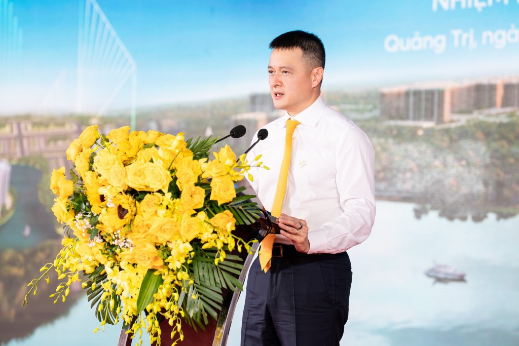 Ông Đặng Minh Trường – Chủ tịch HĐQT Tập đoàn Sun Group phát biểu tại lễ khởi động. Ảnh: Sun Group.
