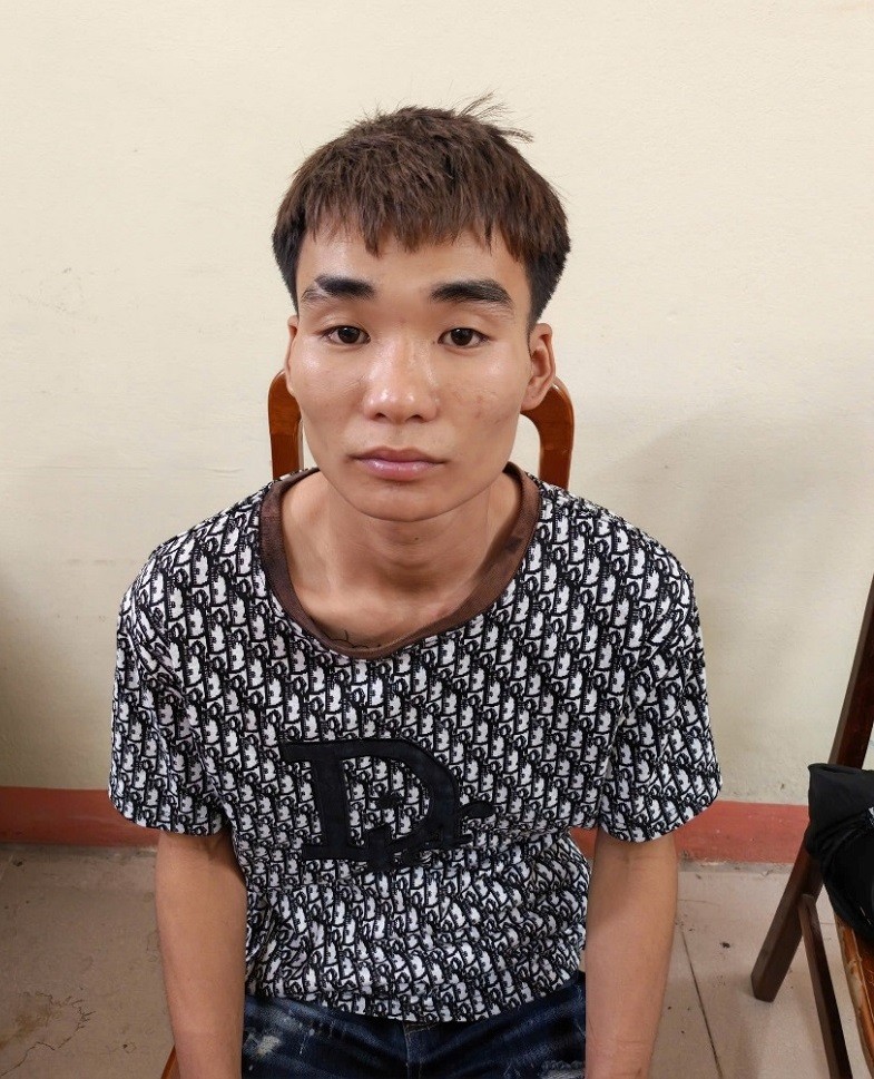 Đối tượng Lục Văn Thuận tại Cơ quan Công an