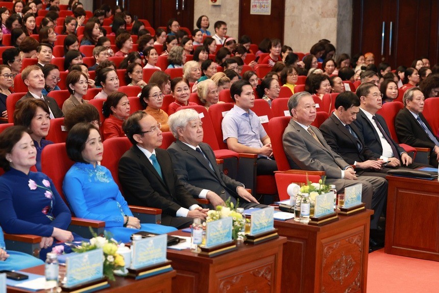 Tổng Bí thư Tô Lâm và các đại biểu tham dự buổi lễ
