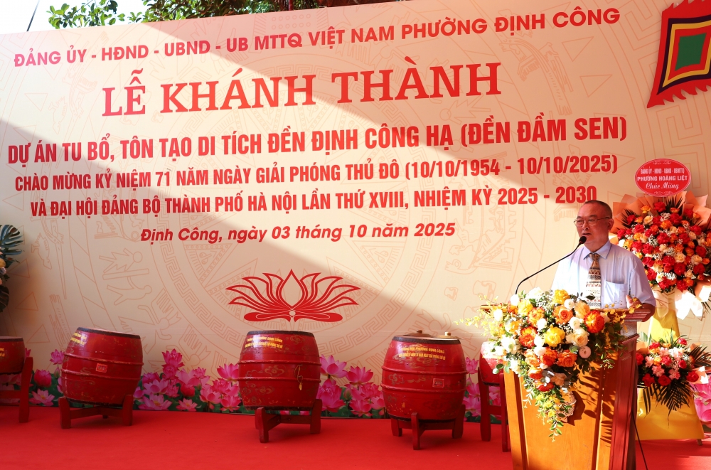 Định Công khánh thành Đền Đầm Sen sau tu bổ, tôn tạo Định Công khánh thành Đền Đầm Sen sau tu bổ, tôn tạo