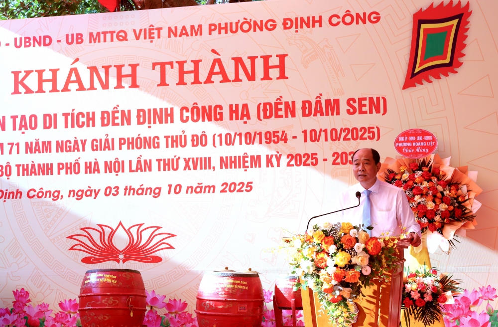 Định Công khánh thành Đền Đầm Sen sau tu bổ, tôn tạo Định Công khánh thành Đền Đầm Sen sau tu bổ, tôn tạo