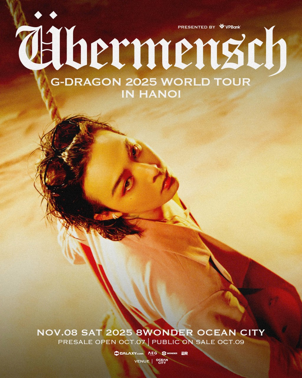 G-DRAGON 2025 WORLD TOUR [Übermensch] biểu tượng toàn cầu chính thức trở lại với chuyển lưu diễn được mong chờ bậc nhất tại các thành phố lớn