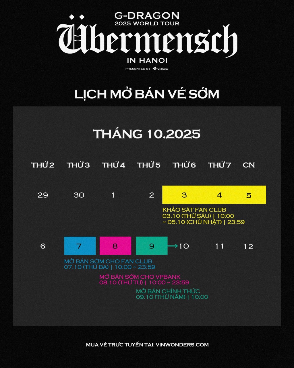 G-DRAGON 2025 WORLD TOUR [Übermensch] biểu tượng toàn cầu chính thức trở lại với chuyển lưu diễn được mong chờ bậc nhất tại các thành phố lớn