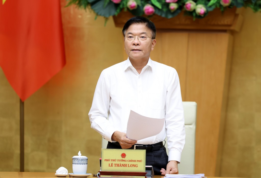 Phó Thủ tướng Lê Thành Long phát biểu kết luận phiên họp - Ảnh: VGP/Đức Tuân
