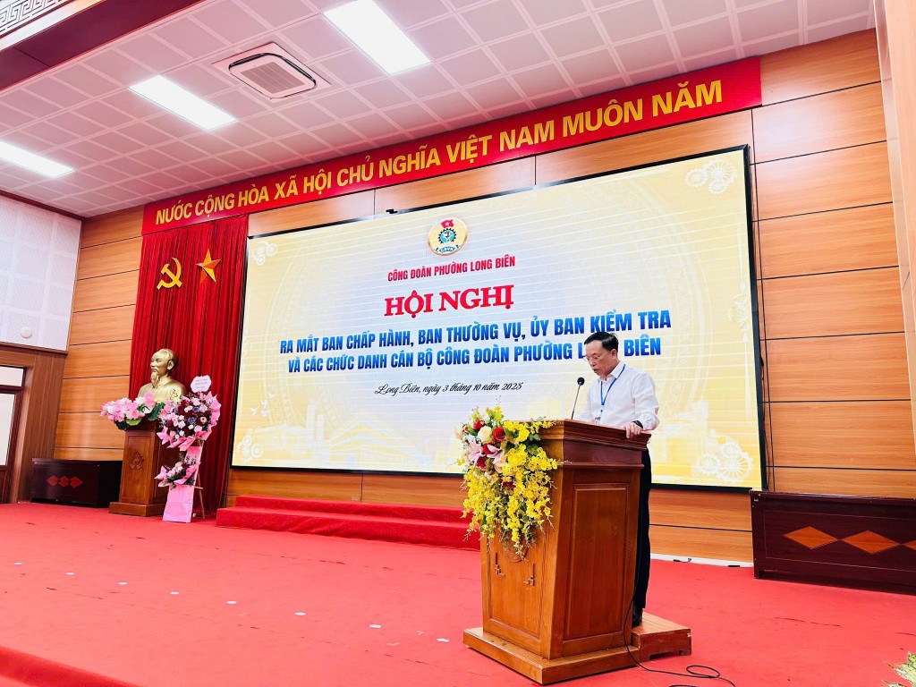 Ra mắt Công đoàn phường Long Biên